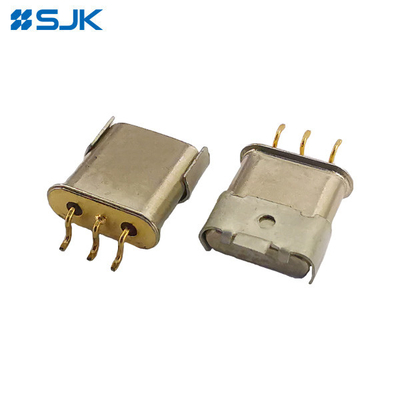 SMD 3 πινς Κρυστάλλινο φίλτρο UM-1MJ Υποστήριξη 21.7MHz έως 45MHz για ασύρματη τηλεμετρία